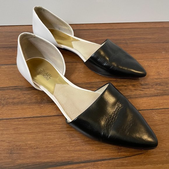 Michael Kors Shoes - Michael Kors Pointy B+W Flats -7-